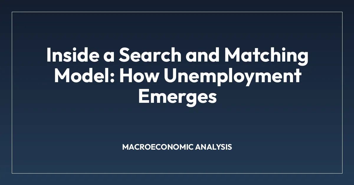 Inside a Search and Matching Model: How Unemployment Emerges