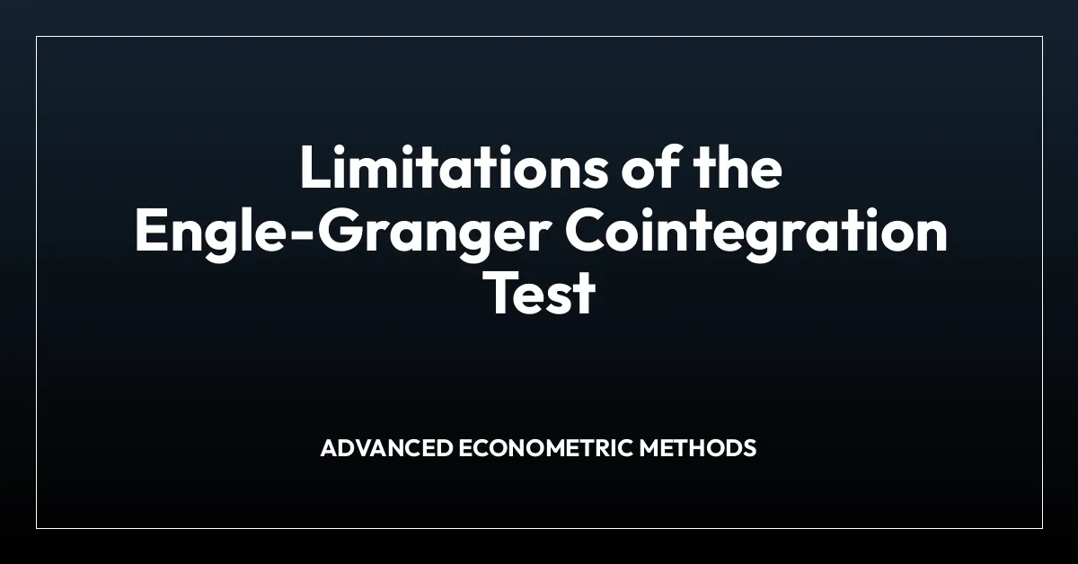 Limitations of the Engle-Granger Cointegration Test